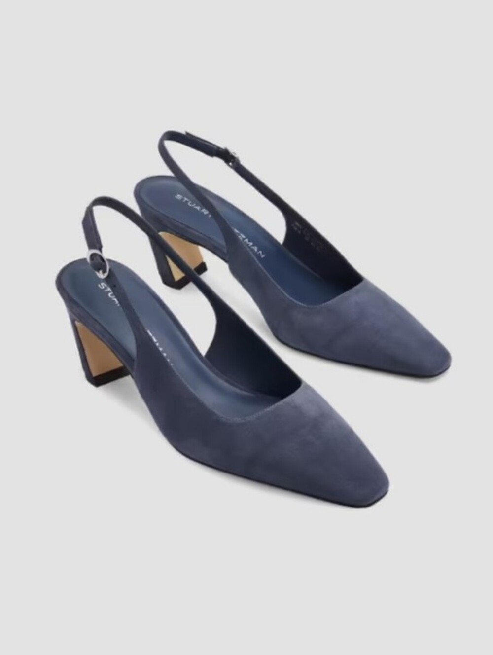 Stuart Weitzman Stassi Slingback Pump In Blue - Picture 4 of 12